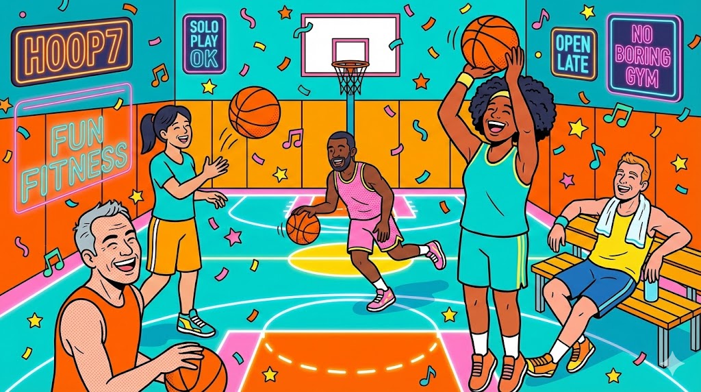「ジム通いは続かない」けど「バスケならやりたい」。そんな大人のためのHOOP7活用法