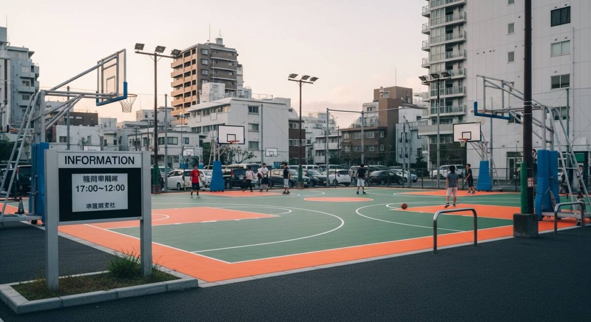 大阪で見つけた駐車場完備のバスケットボールコートと営業時間まとめ