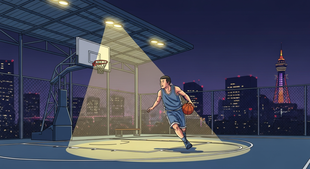 深夜2時のドリブル音。大阪HOOP7で手に入れる、大人のための「秘密基地」とバスケ習慣