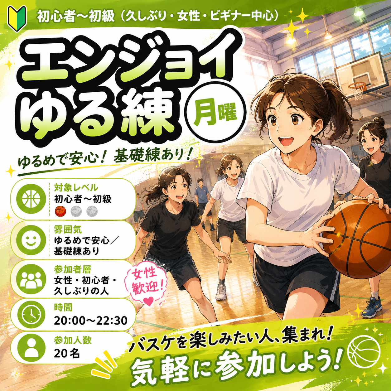 HOOP7堺店 月曜エンジョイゆる練